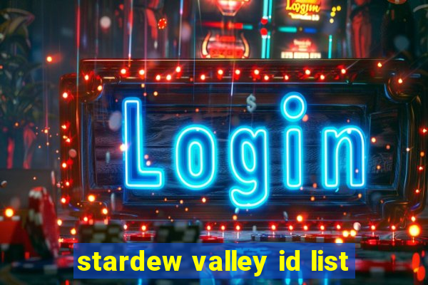 stardew valley id list